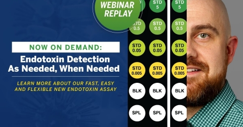 Endotoxin detection as needed, when needed