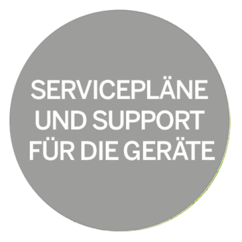 SERVICEPLÄNE UND SUPPORT FÜR DIE GERÄTE